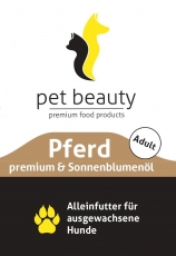 Pferd premium und Sonnenblumenl | Alleinfutter fr ausgewachsene Hunde | 400g