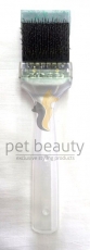 ActiVet Brush MEDIUM grn Flitter 4,5 cm | exklusive Brsten fr Hunde und Katzen