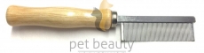 Kamm pet beauty - Metall mit Holzgriff, Floh- und Staubkamm