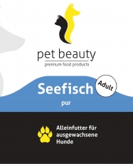 Seefisch pur | Alleinfutter fr ausgewachsene Hunde | 400g -  SONDERPREIS wg. MHD