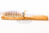 Hundebrste | pet beauty deluxe Natur, 20 mm Holzstifte | Olivenholz