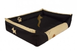 Meduza Gold Hundebett Jimmi schwarz, 90x70 cm