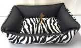 Meduza Gold Hundebett Zebra | 90x75 cm
