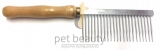 Kamm pet beauty - Metall mit Holzgriff, extra gro